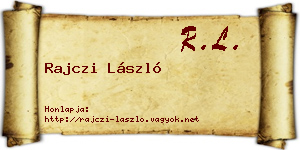 Rajczi László névjegykártya
