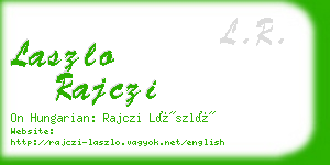 laszlo rajczi business card